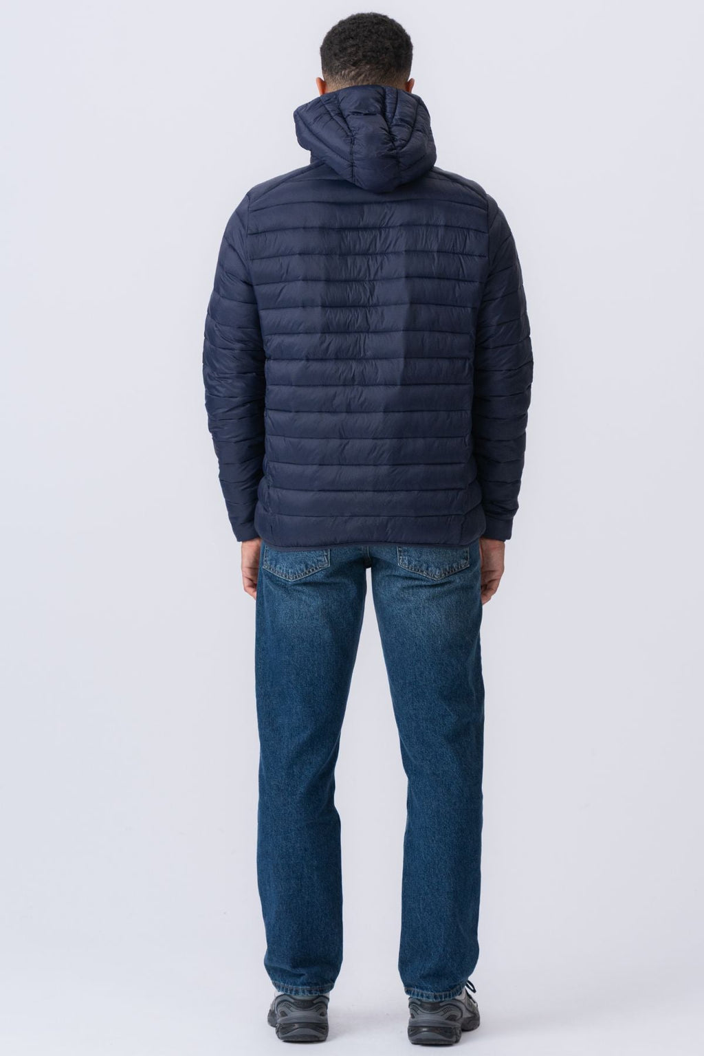 Blouson bouffant léger à capuche - Marine