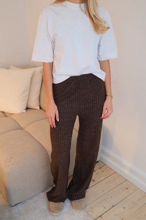 Ivy Knit Pants - Brown