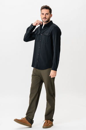 Performance Regular Overshirt - noir