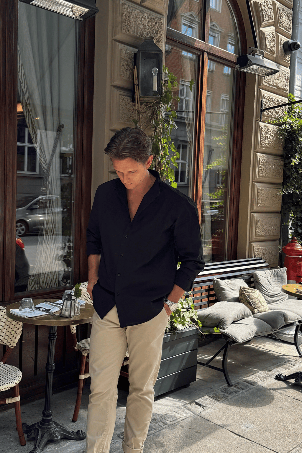 Linen Shirt - Black