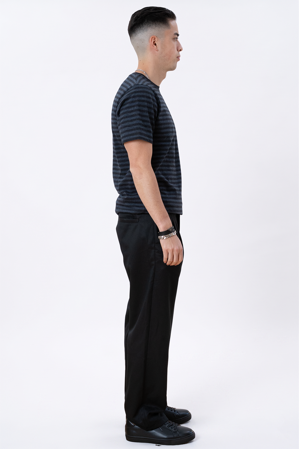 Nørregade Stripe - Blue-Black marbre
