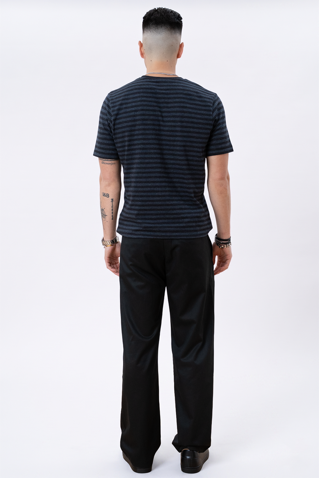 Nørregade Stripe - Blue-Black marbre