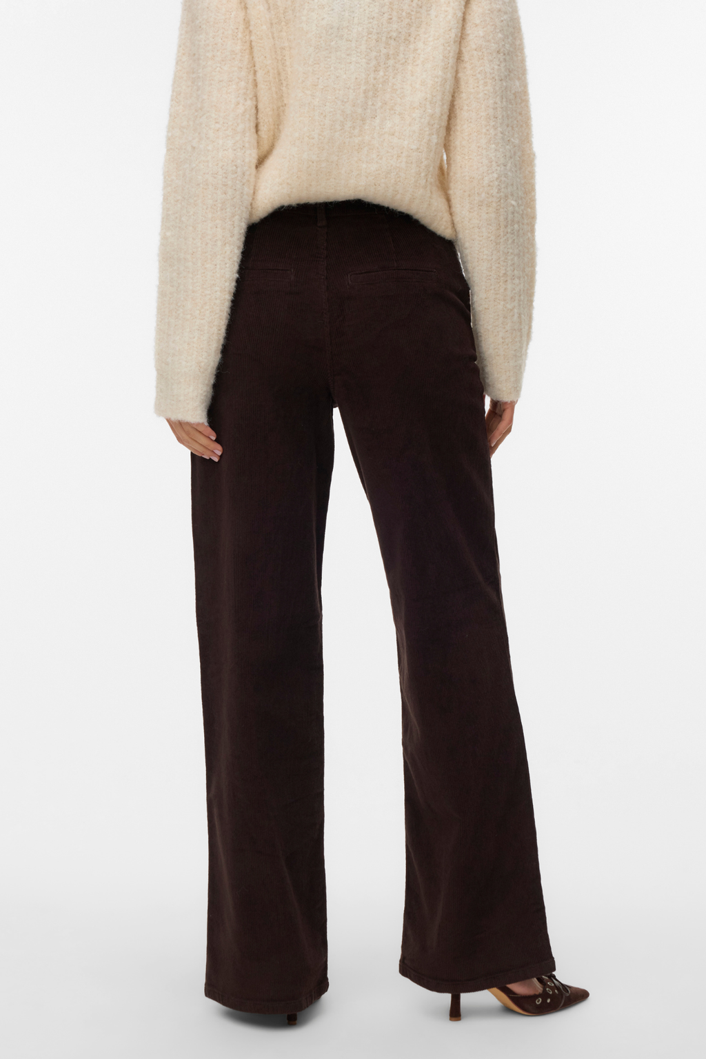 Margot Wide Corduroy Pants - Chocolate Torte