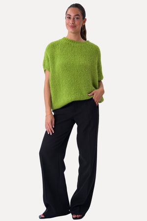 Chloe Short Sleeved Knit - Green
