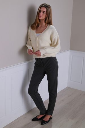 Cardigan Col V - Écru
