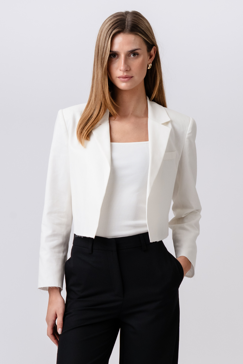 Blazer court - Blanc