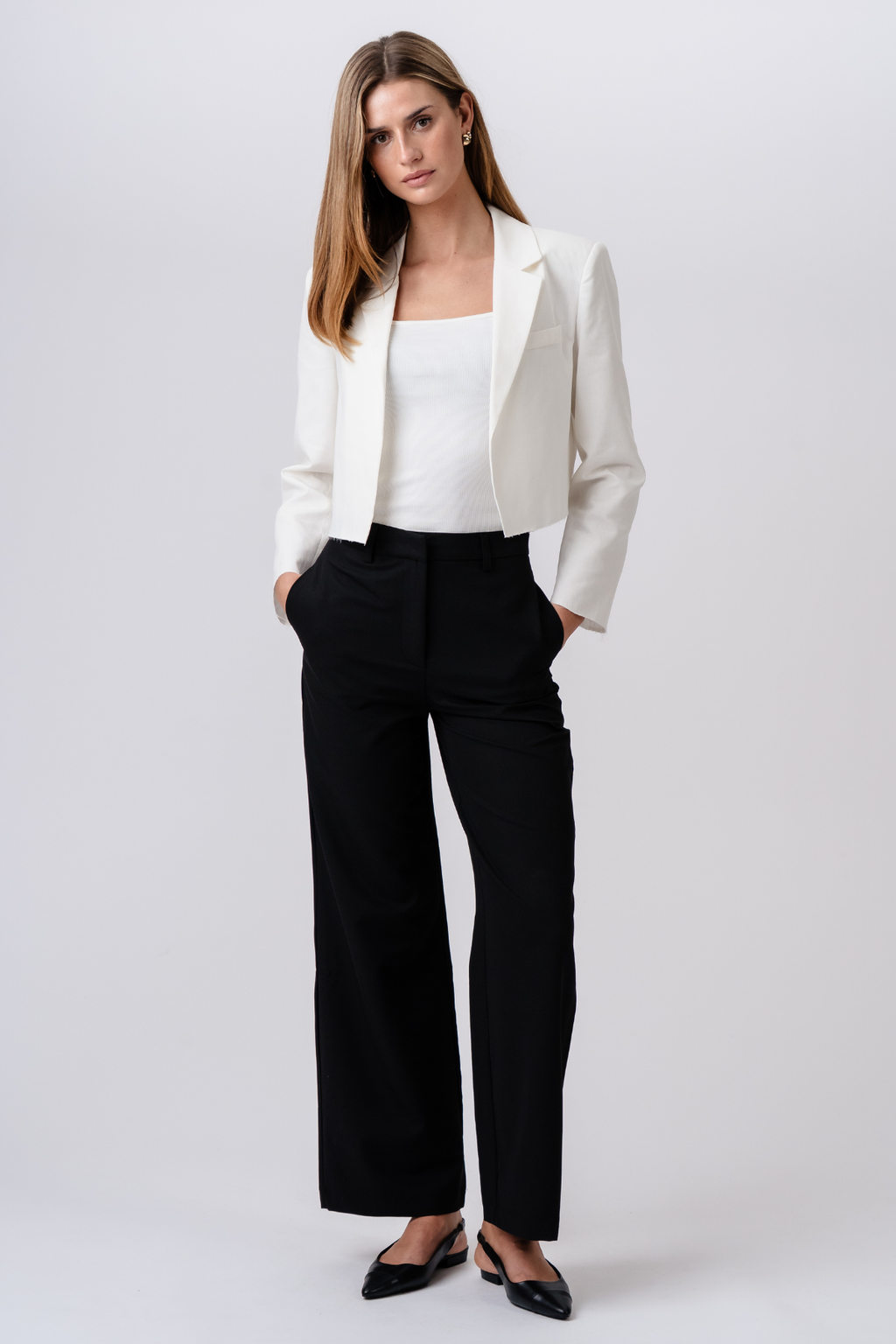 Blazer court - Blanc