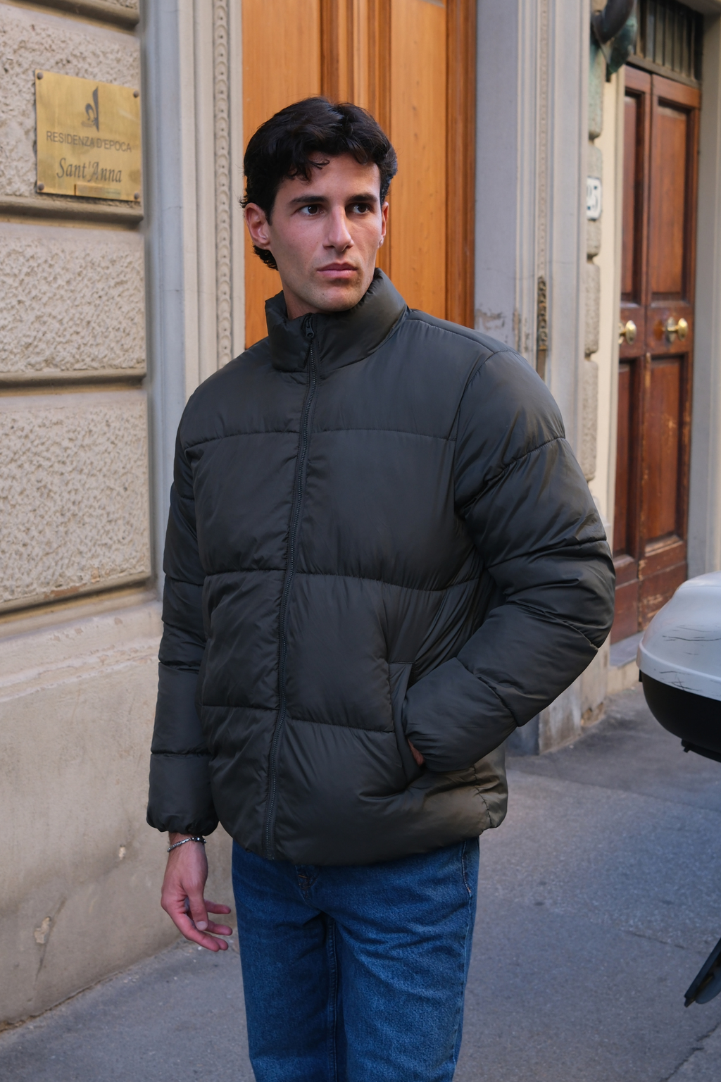 Puffer Jacket - Olive