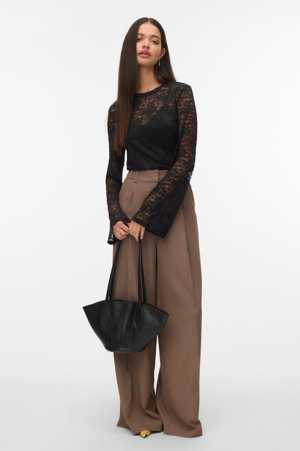 Kanya O-Leck Short Top - noir