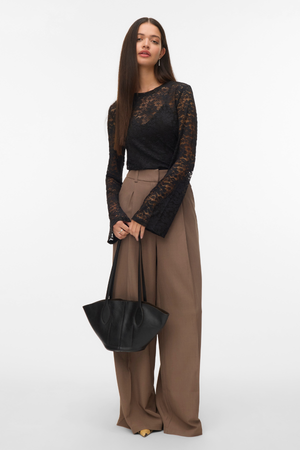 Kanya O-Leck Short Top - noir