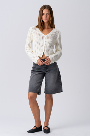 Denim Jorts - Black Denim