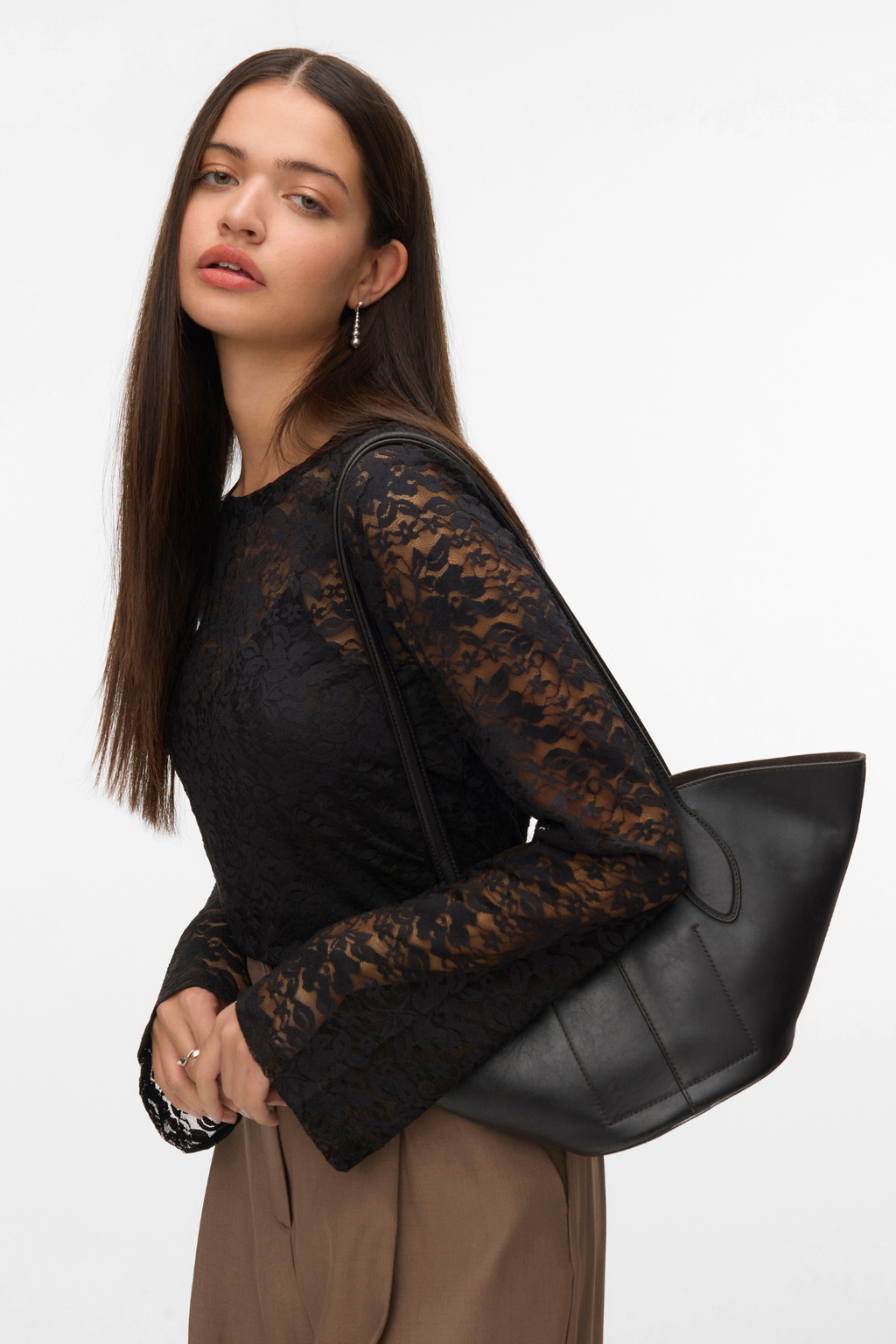 Kanya O-Leck Short Top - noir