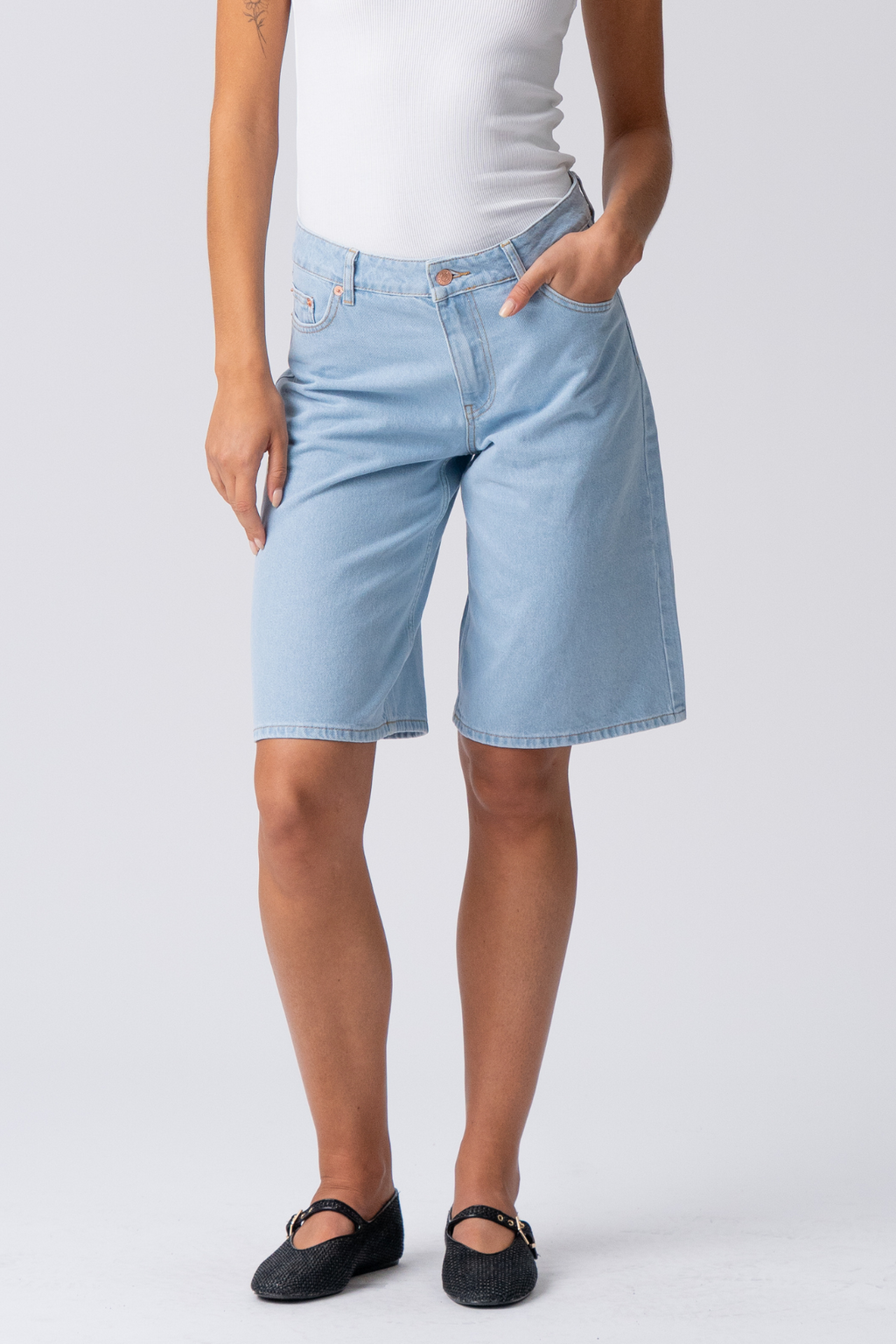 Denim Jorts - Denim bleu clair