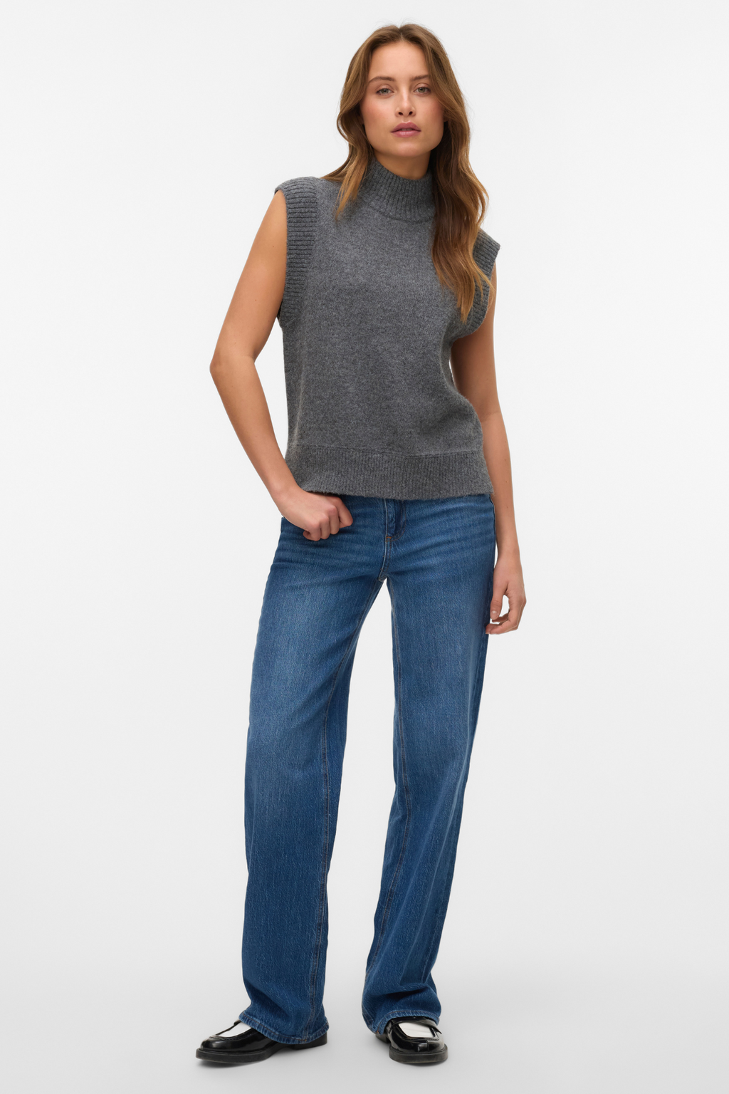 Wow Vest haut de gamme - mélange gris moyen