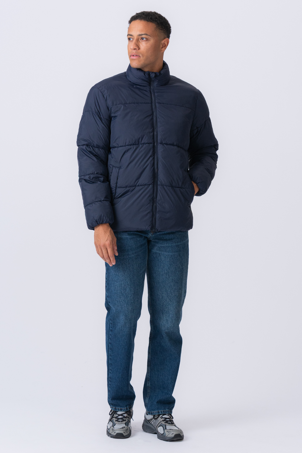 Puffer Jacket - Navy