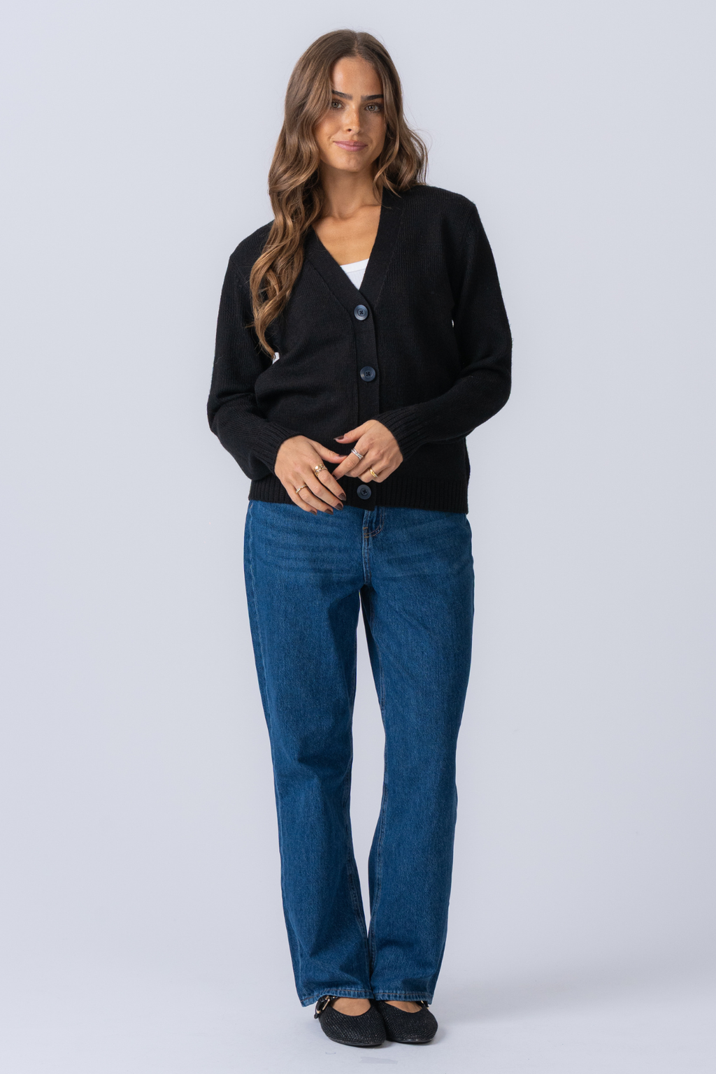 Cardigan tricoté - noir