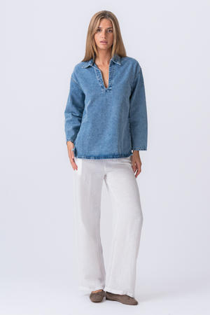 Cassia Denim Shirt - Bleu clair