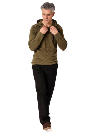Sweat à capuche léger - Olive