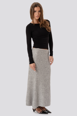Jupe en tricot Nova - Gris