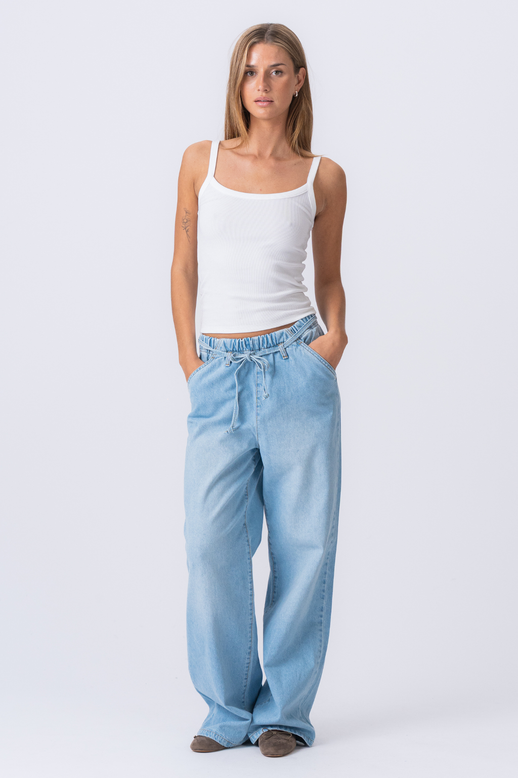 Jean ample Nicole - Bleu