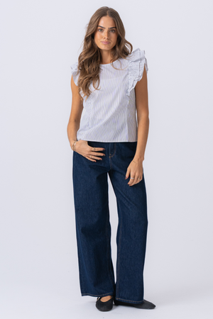 Aila Top - Blanche-Neige / Noir