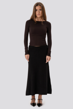 Jupe en tricot Nova - Noir