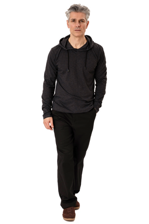 Sweat à capuche clair - gris foncé