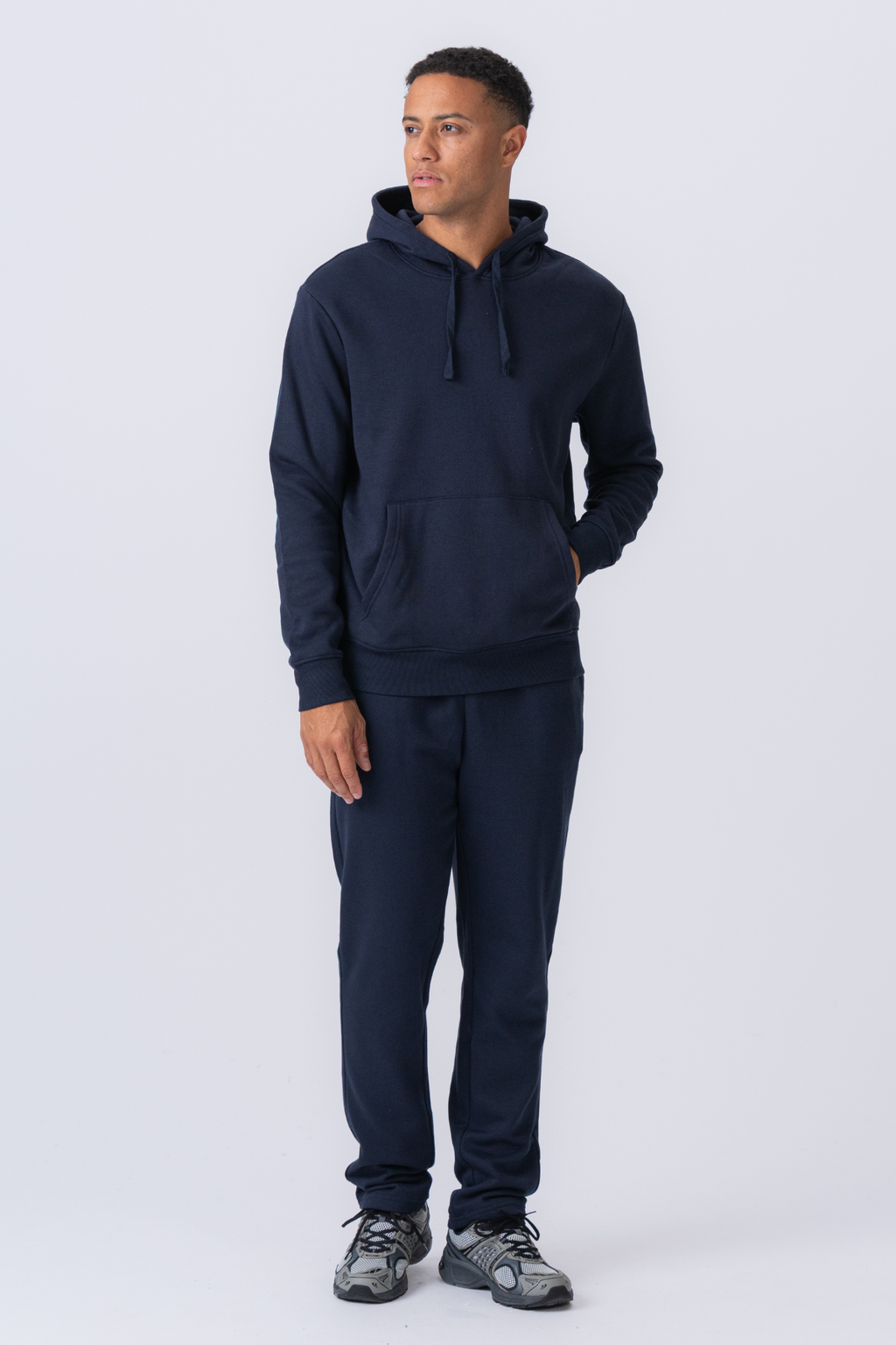 Sweat à capuche essentiel - Marine