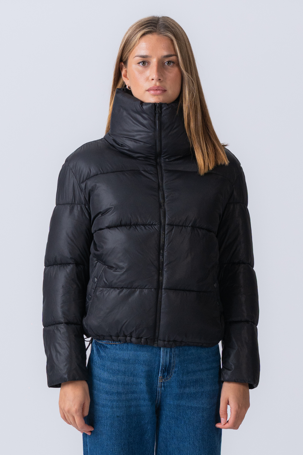 Veste bouffante courte - noir