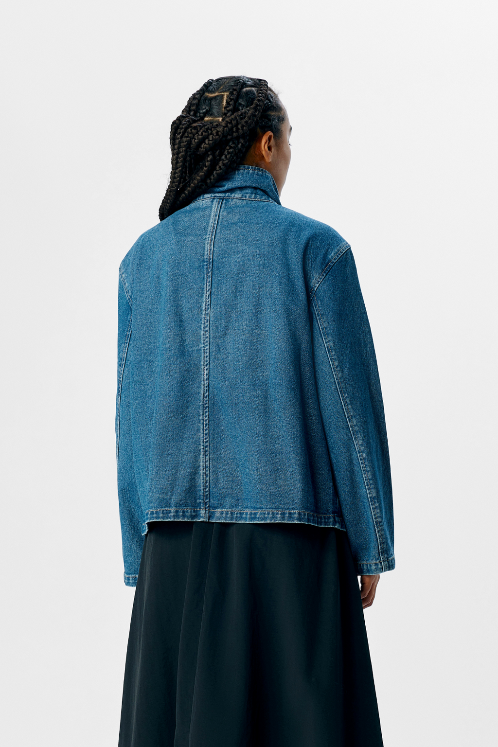 Veste en jean Tilla Gro L / s - Denim bleu moyen