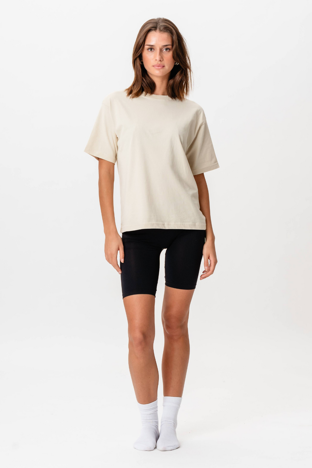 T-shirt BoxFit - beige