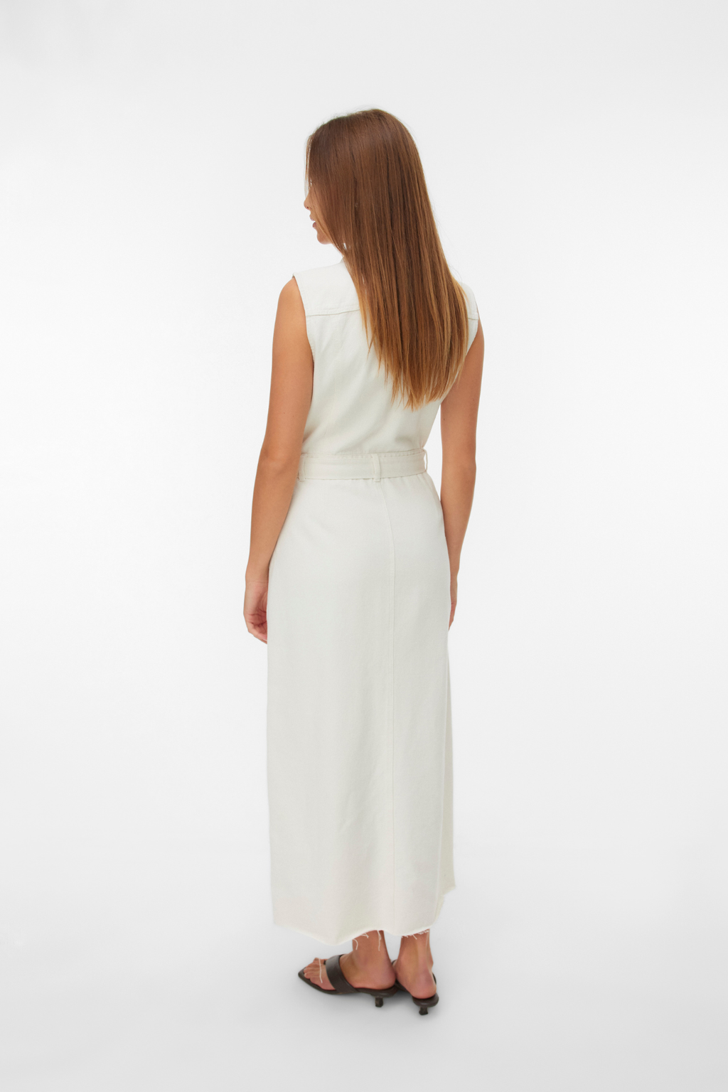 Robe en jean Molly Ank - Écru