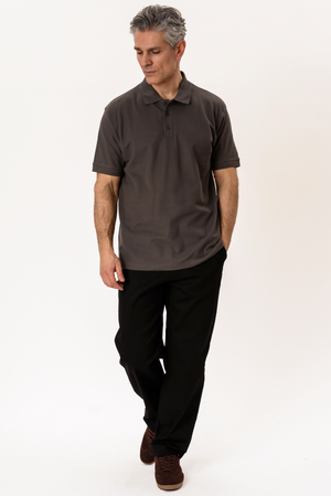 Basic Polo - Gris foncé