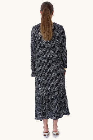 Anna long-sleeved dress - Black