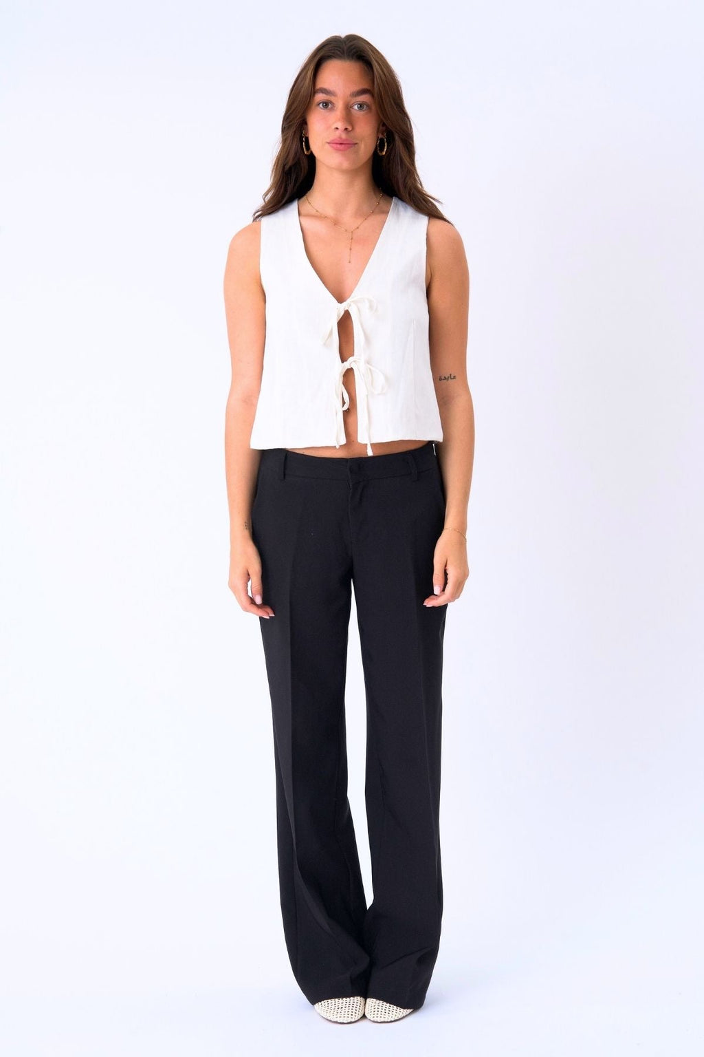 Gilet en lin - Off Blanc
