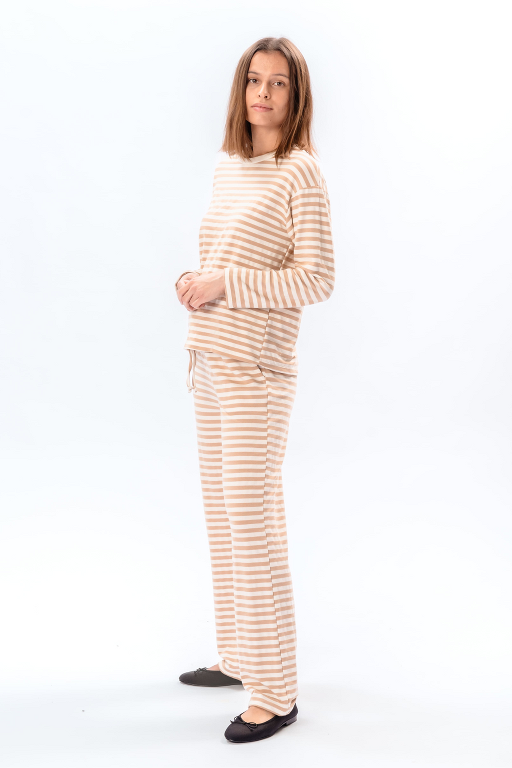 Chemise à rayures - Beige