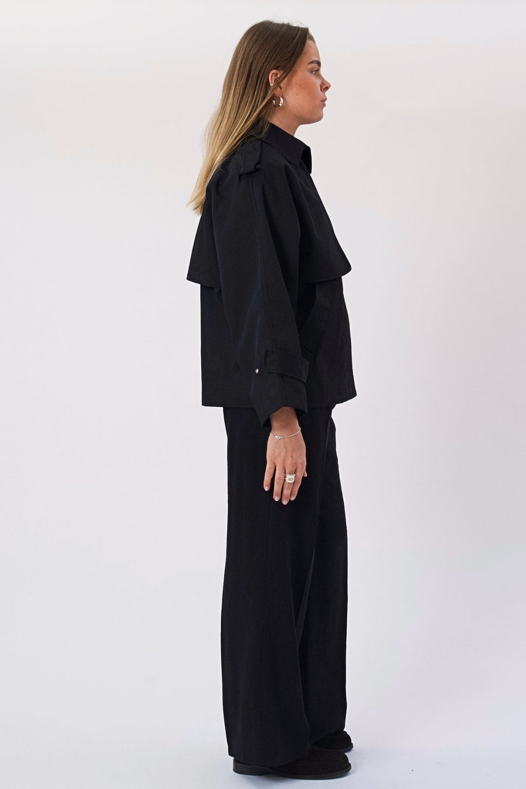 Trench court Elara - Noir