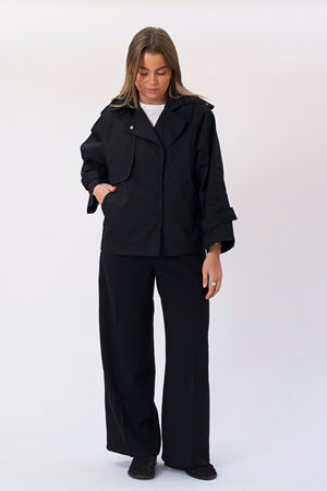 Trench court Elara - Noir
