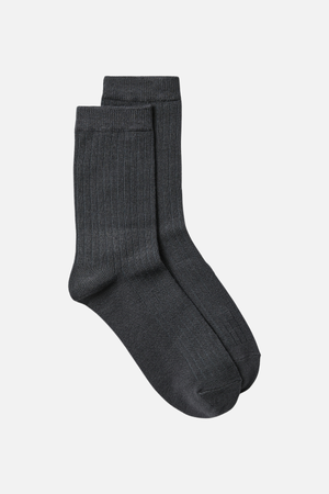 Chaussettes solides Cillie - asphalte