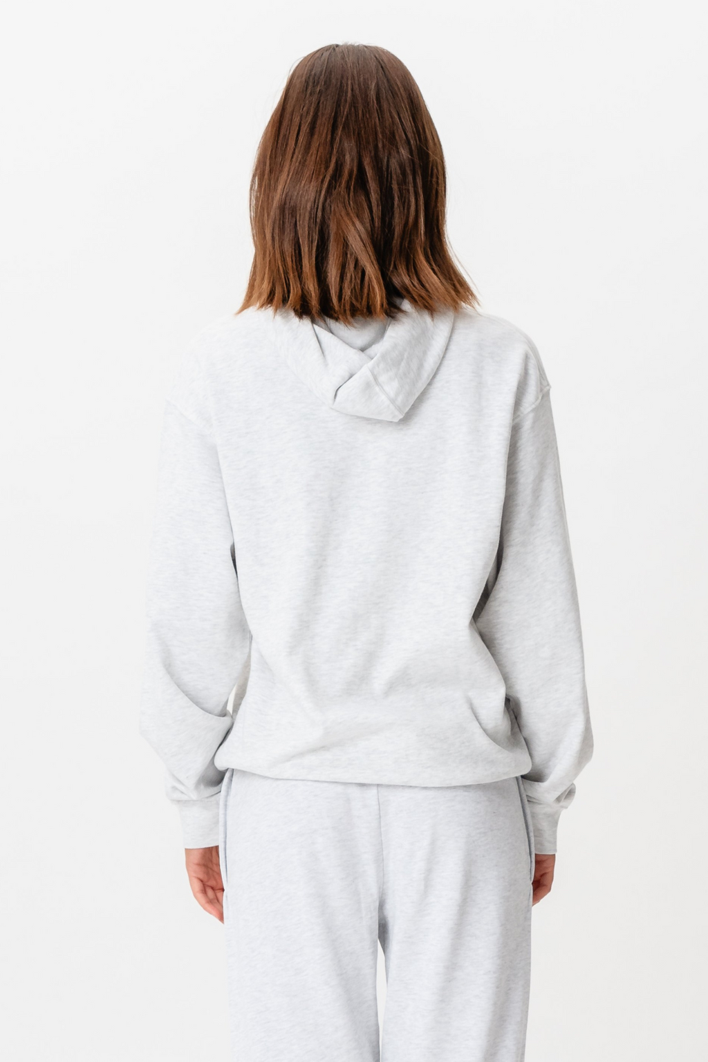 Hoodie Without Drawstring - Grey