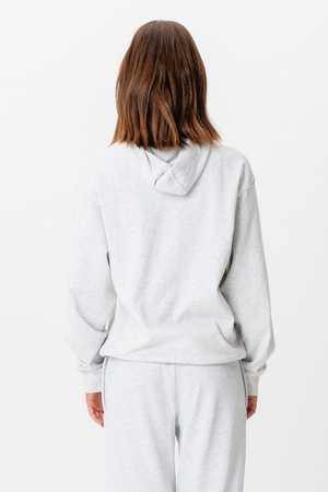Hoodie Without Drawstring - Grey