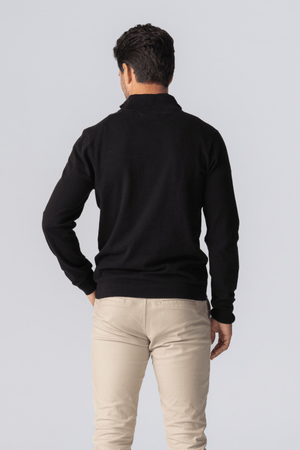 Pullover Half Zip - Noir