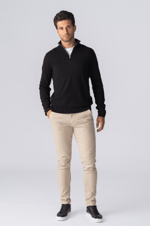 Pullover Half Zip - Noir