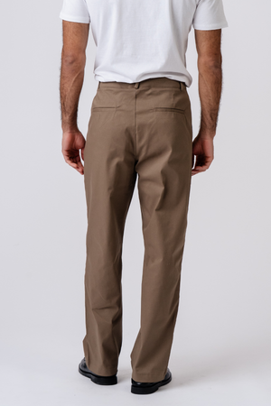 Straight Cotton Chino - Beige