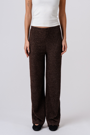 Ivy Knit Pants - Brown