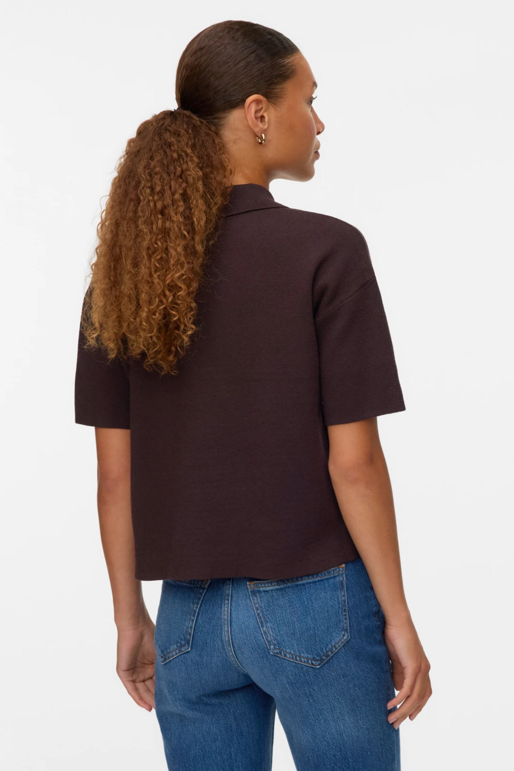 Gold 2/4 Poloneck Pullover - Torte au chocolat