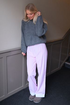 Layla Striped Pants - Pink