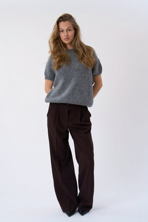 Chloé Tricot à manches courtes - Gris