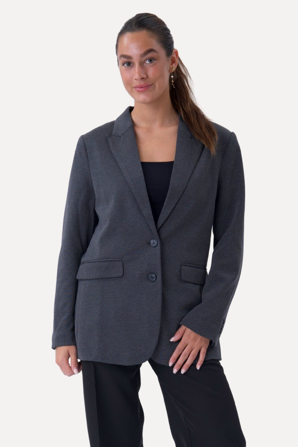 Blazer coupe classique - Gris foncé