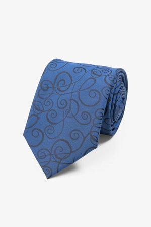 Tie - Navy/Black Pattern